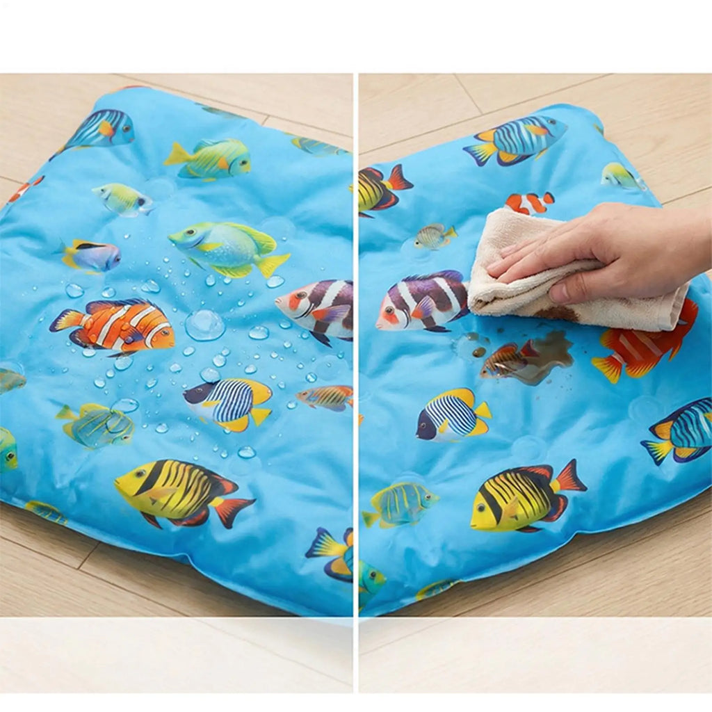 Pet Cooling Mat for Dogs & Cats – Washable Self-Cooling Pad Pet Cooling Mat PLUSH