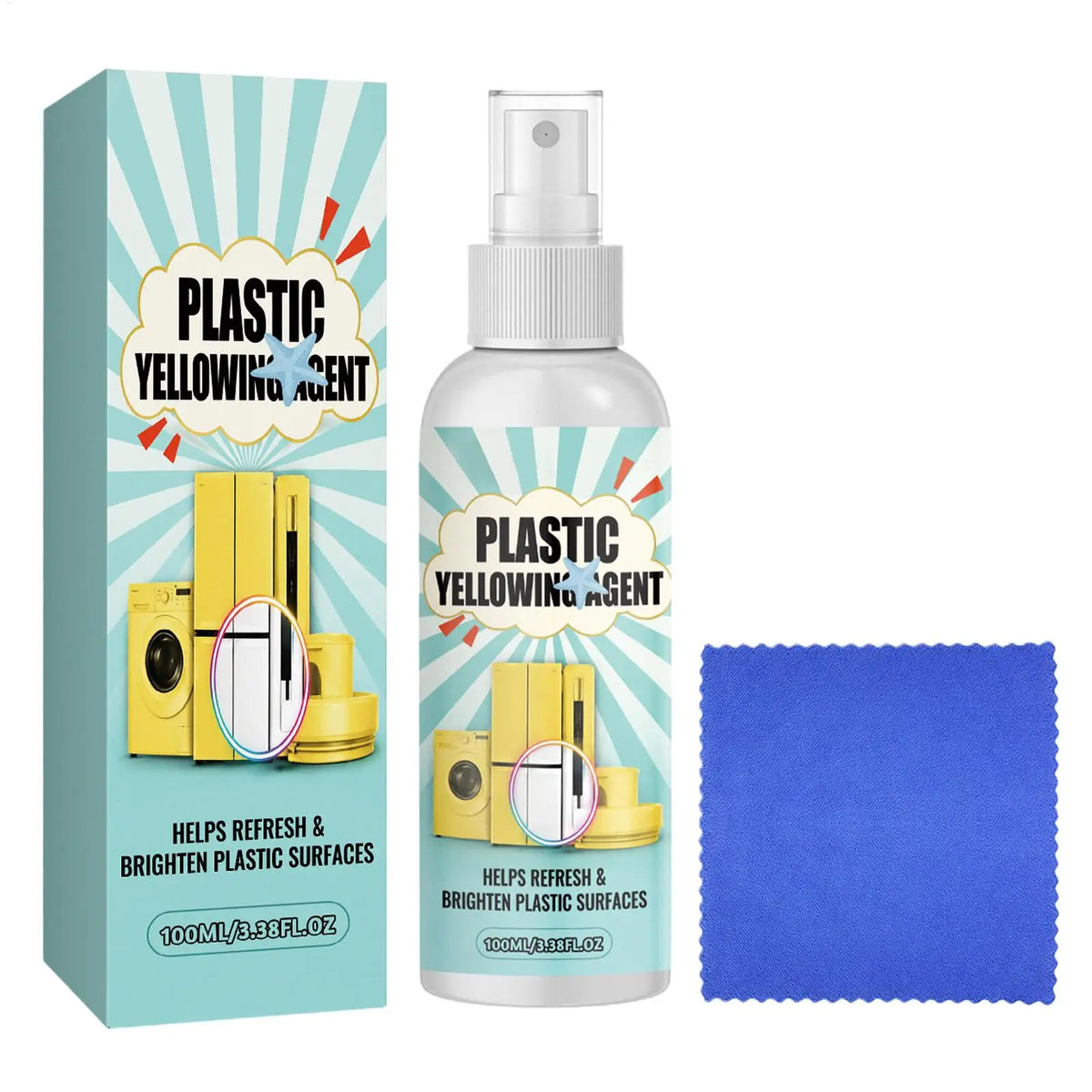 100ml Yellowing Remover – Restore Plastics & Appliances Surface Yellowing Remover PLUSH
