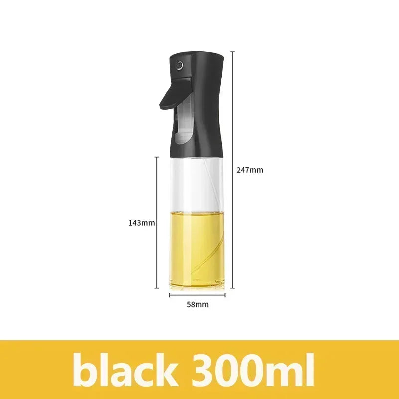 Oil Spray Bottle 200/300/500ml – Kitchen & BBQ Olive Oil Mister Oil Spray Bottle PLUSH Black 300ml