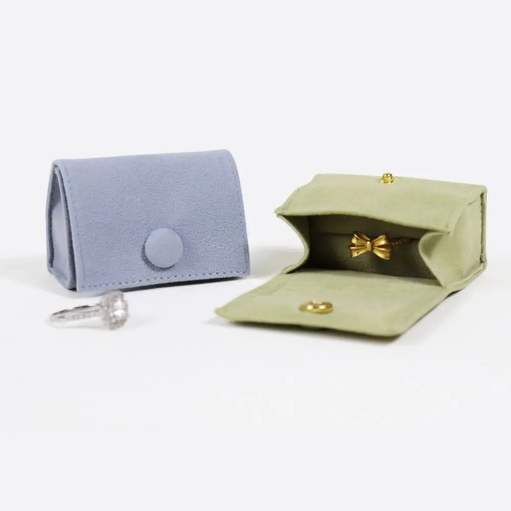 Velvet Ring Jewelry Box – Mini Portable Storage Case Jewelry Storage Box PLUSH
