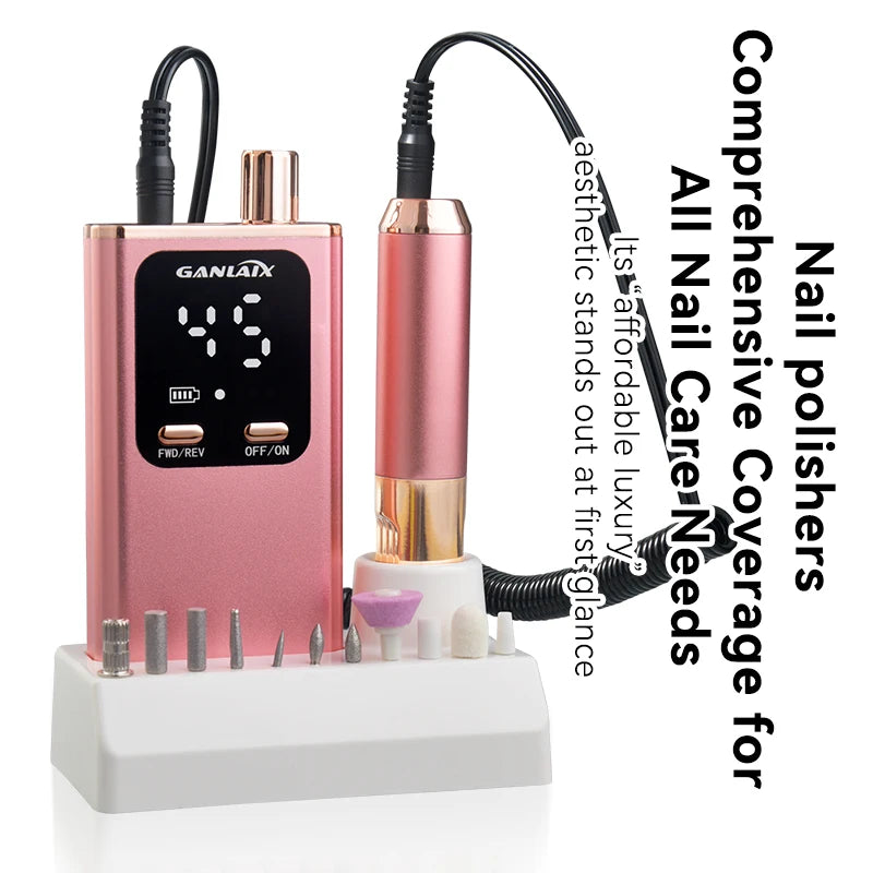Rechargeable Electric Nail Drill – Gel & Acrylic Grinder Electric Nail Drill PLUSH