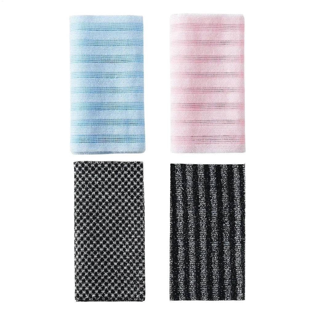 Silver-Ion Exfoliating Back Scrubber Towel – Ultra-Long Bath Exfoliating Bath Towel PLUSH