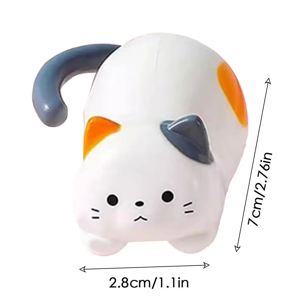 Clockwork Rolling Cat Wind-Up Toy – Fun Kitten Figurine Wind-Up Toy PLUSH 1PC