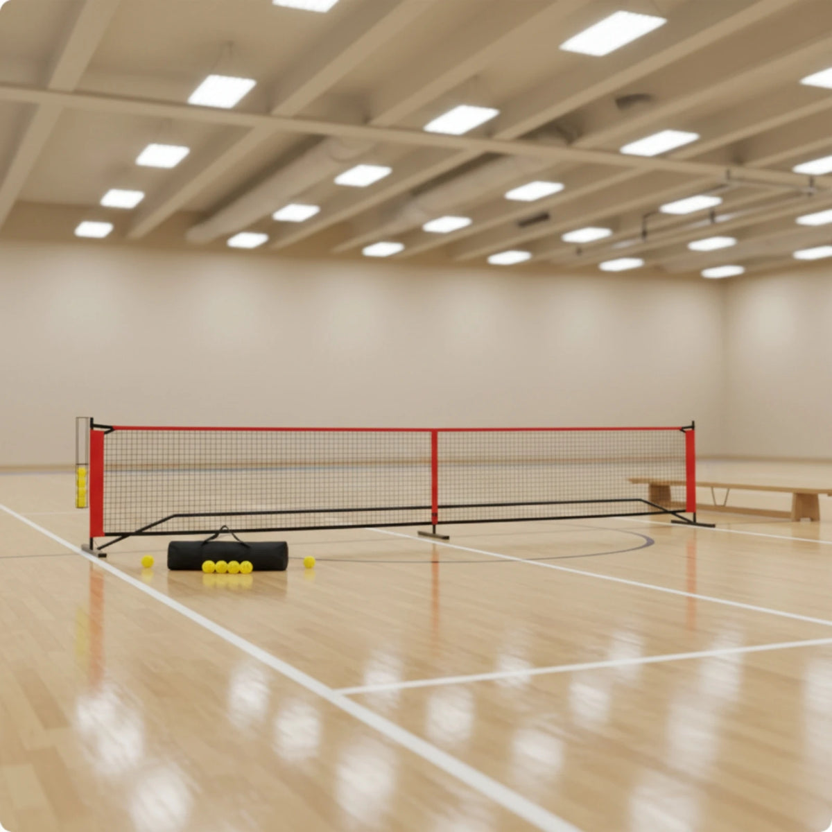 Portable Pickleball Net with Steel Frame & Carrying Bag Pickleball Net PLUSH