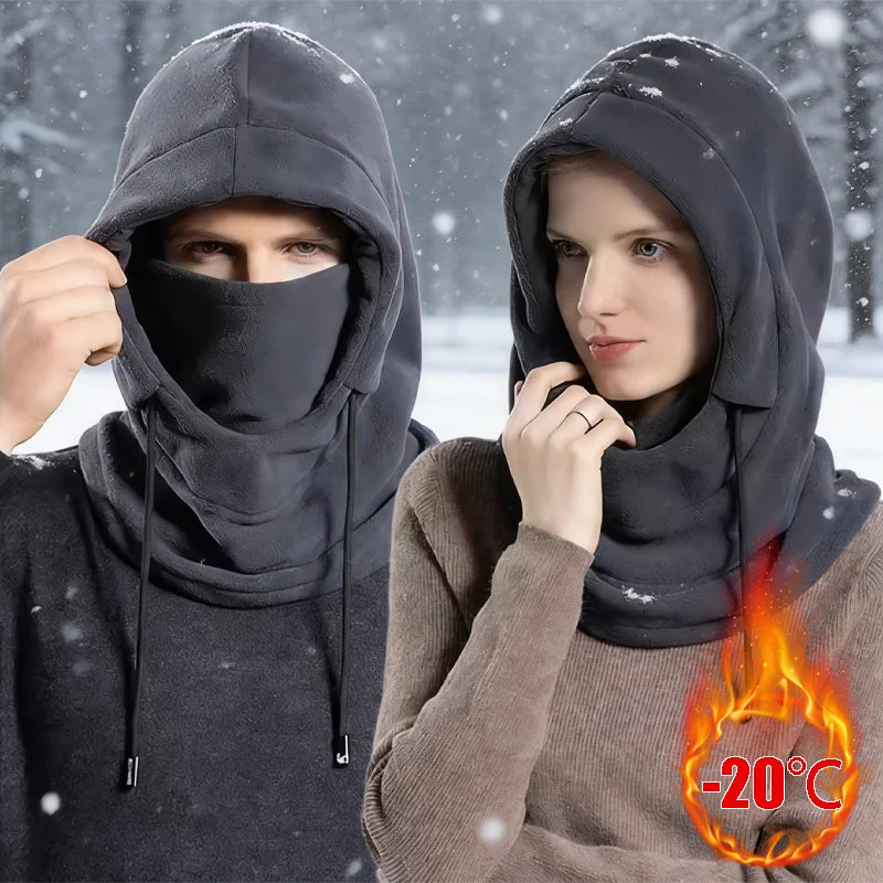 Windproof Fleece Balaclava with Neck Warmer – All Season Fleece Balaclava PLUSH