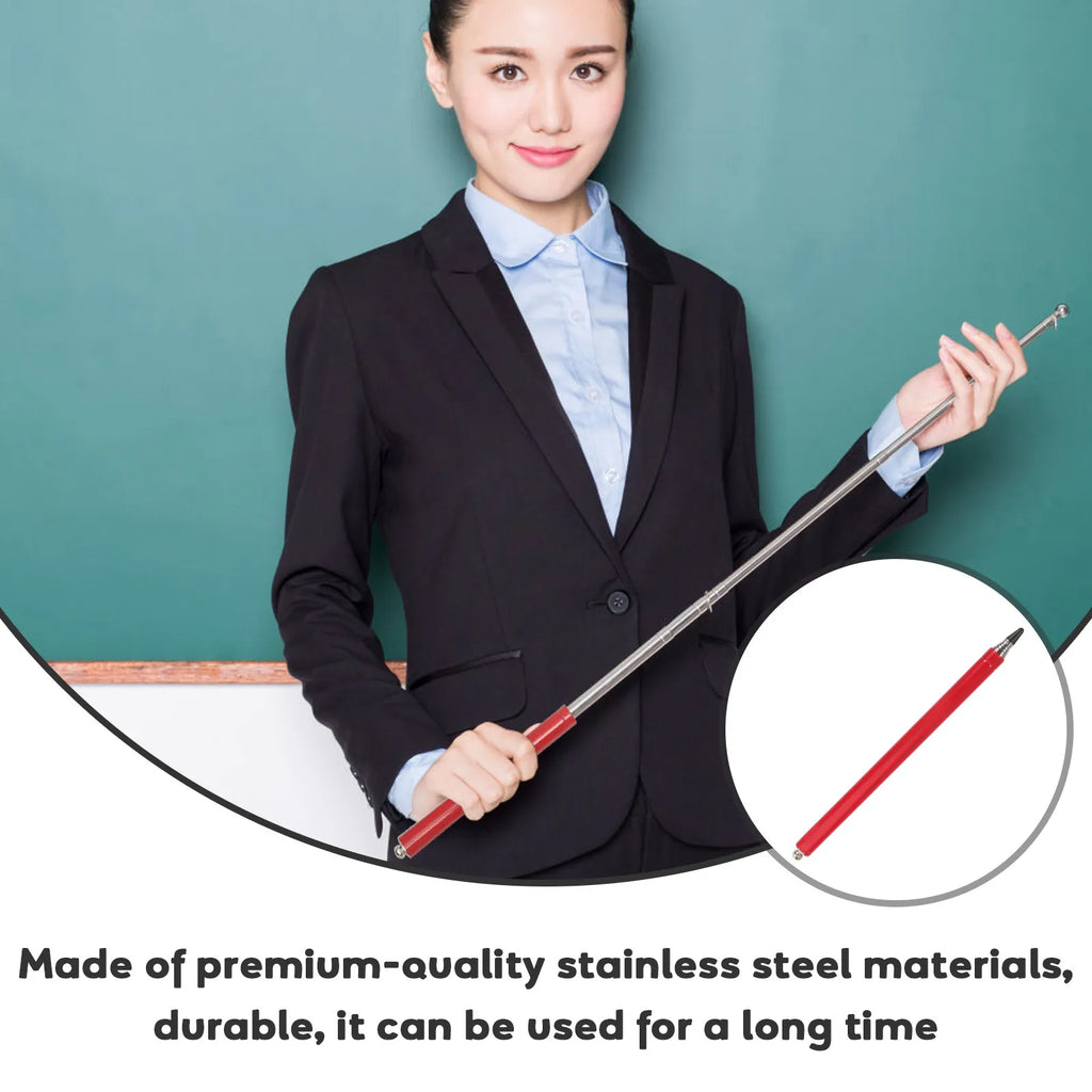 Retractable Stainless Steel Teaching Pointer for Classroom Teaching Pointer Stick PLUSH