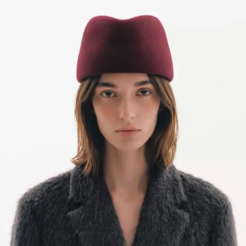 Women's Elegant Pillbox Hat | Dome Fedora Beret Formal Hat Formal Pillbox Hat PLUSH