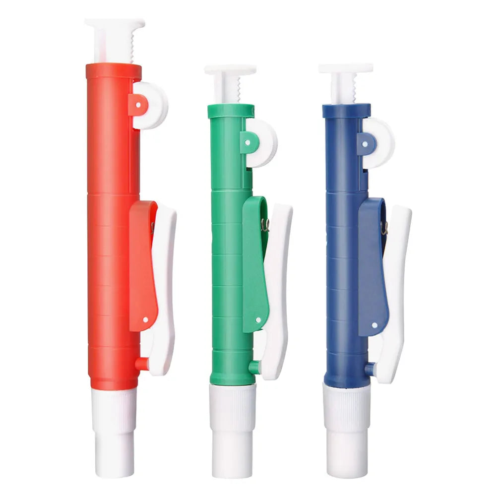 3-Piece Manual Pipette Pump Set – Color-Coded Lab Tool Lab Pipette Pump PLUSH Default Title