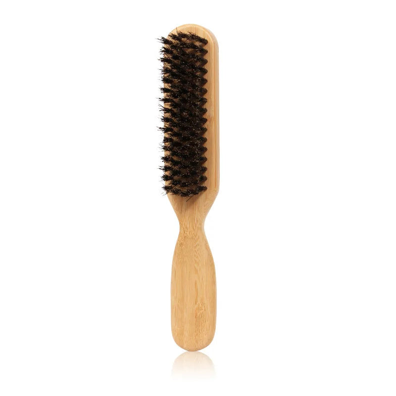 Men's Bamboo Boar Bristle Beard & Hair Styling Brush Beard Styling Brush PLUSH 3