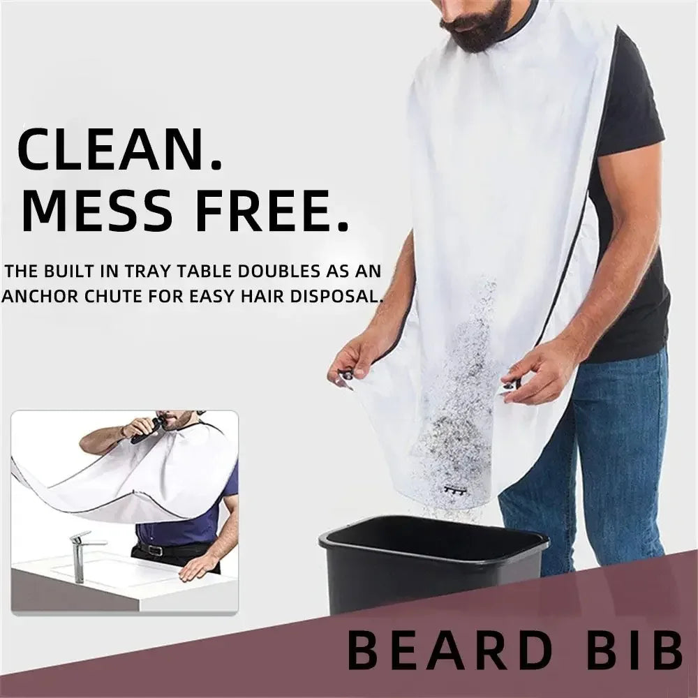 Shaving Apron Beard Catcher Cape Hair Bib for Men 1-2 Pcs Shaving Grooming Cape PLUSH