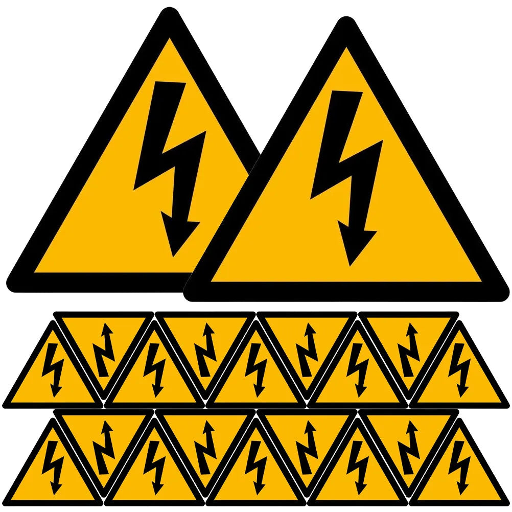 Electrical Warning Stickers 20 Sheets – Safety Caution Labels Safety Warning Labels PLUSH