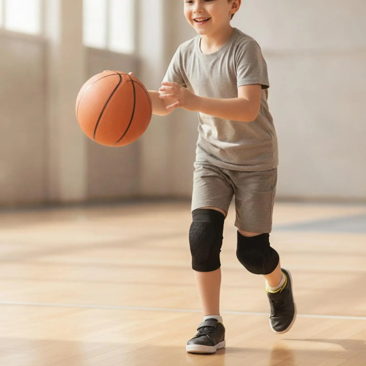 Kids Silicone Non-Slip Knee Pads – Skating & Football Kids Sports Knee Pad PLUSH