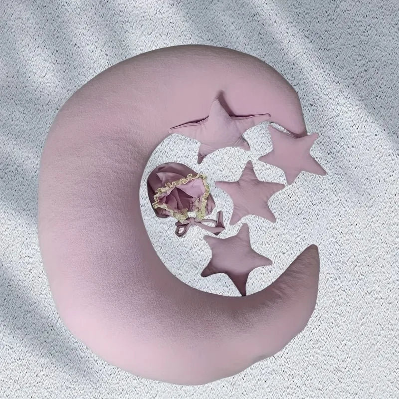 Newborn Moon Photography Prop Pillow Set – Baby Portrait Photography Prop Pillow PLUSH