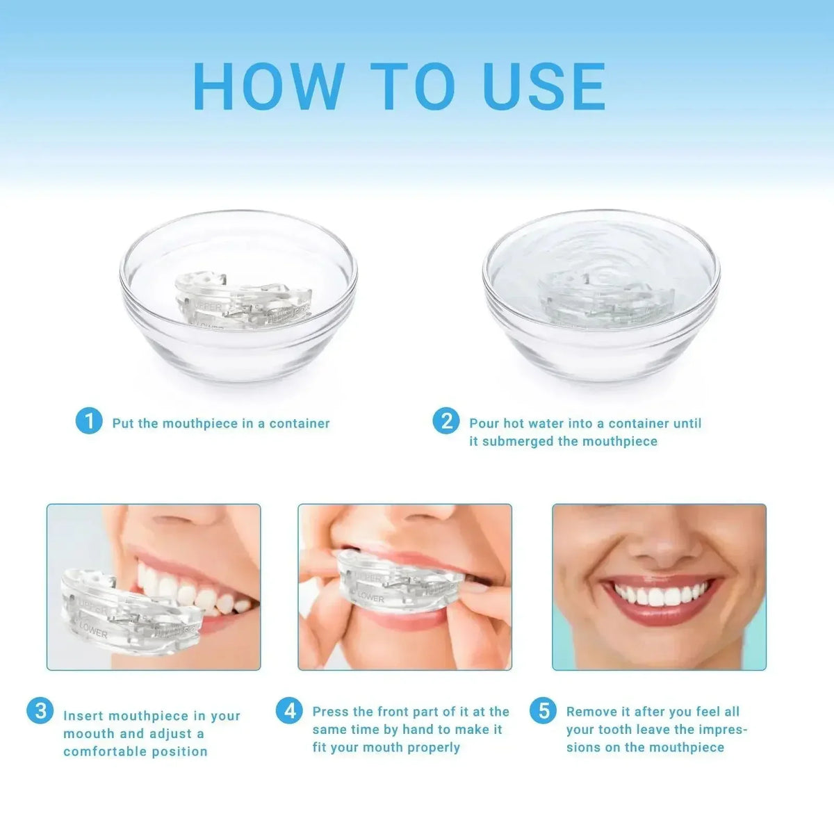 Anti-Snoring Mouth Guard – Custom-Fit Sleep Mouthpiece Sleep Mouth Guard PLUSH