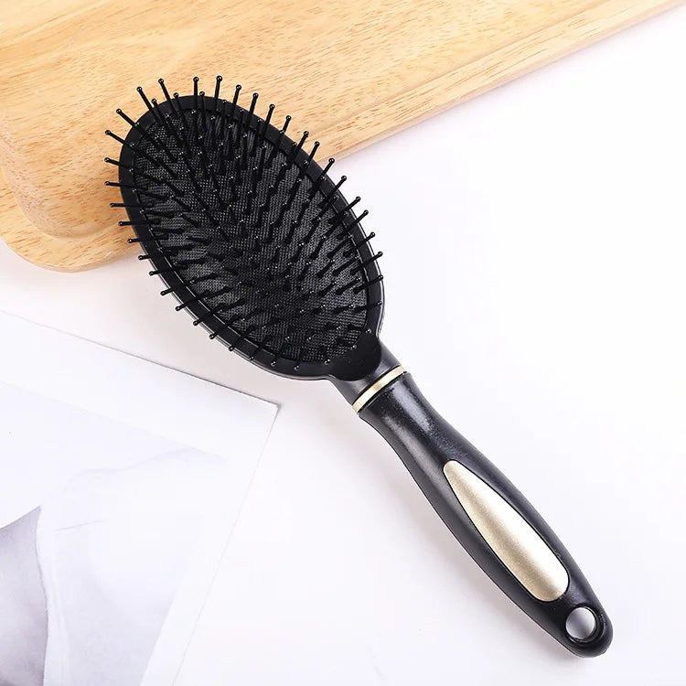 Anti-Static Air Cushion Massage Hair Brush & Scalp Comb Hair Brush & Comb PLUSH Black massage