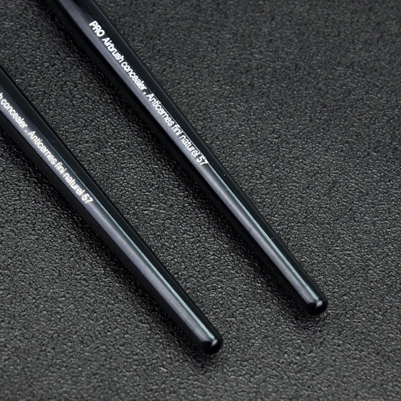 PRO #57 Round Concealer Brush – Vegan Synthetic Buffing Brush Concealer Makeup Brush PLUSH