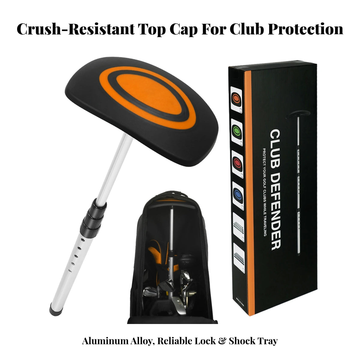 MagiDeal Golf Club Travel Support Rod – Telescopic, Lightweight Golf Travel Accessory PLUSH
