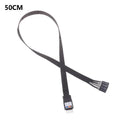 9-Pin Motherboard Front Panel Extension Flat Cable 20/30/50cm PC Header Cable PLUSH 50cm