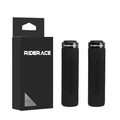 RIDERACE MTB Bicycle Handlebar Grips – Soft Sponge Anti-Slip Bicycle Handlebar Grips PLUSH black