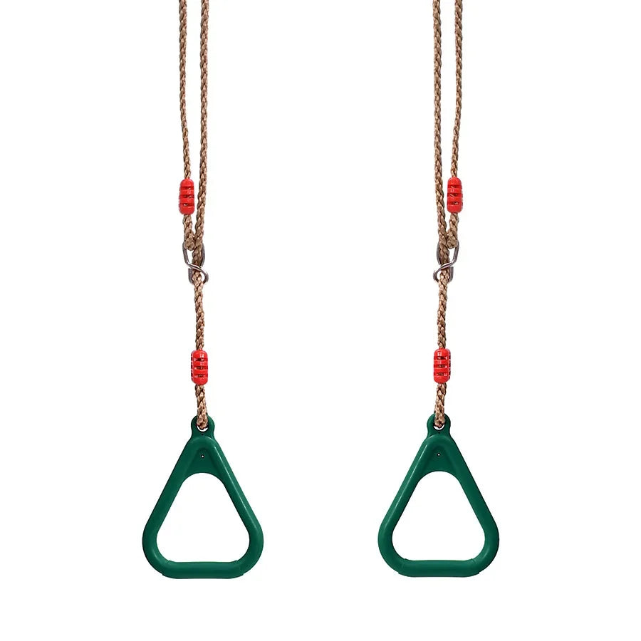 Kids Gym Rings Swing Set – Indoor & Outdoor Playground Kids Gym Swing Set PLUSH Green