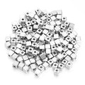 200pcs CCB Square Spacer Beads Gold Silver Rose Gold DIY Jewelry Jewelry Spacer Beads PLUSH Rhodium 4mm