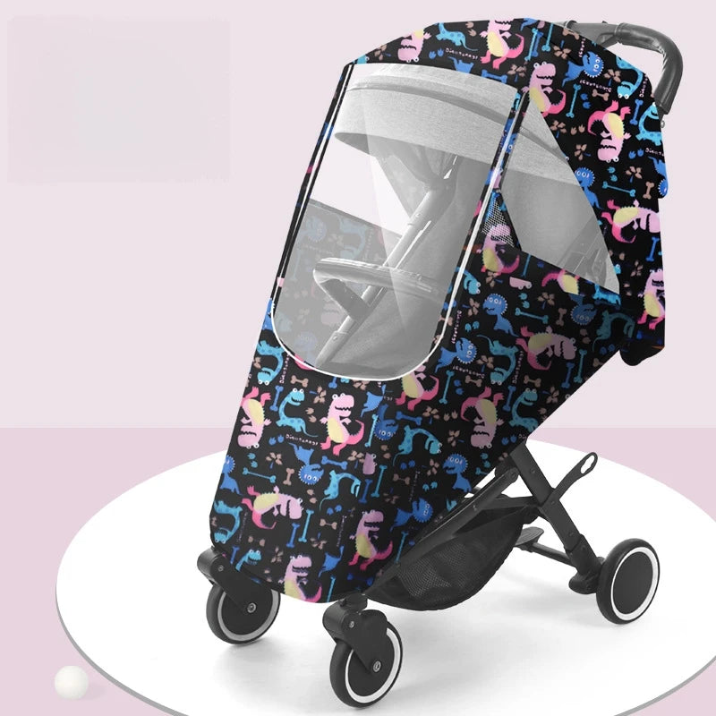 Baby Stroller Rain Cover – Waterproof Windproof Winter Shield Stroller Rain Cover PLUSH