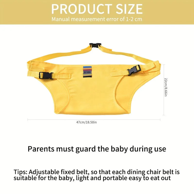 Baby Dining Chair Safety Belt | Portable Waist Strap 6–36 Mo Baby Chair Safety Belt PLUSH