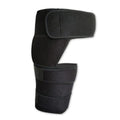 Breathable Adjustable Groin & Hip Support Brace – Thigh Strap Hip Support Brace PLUSH Black