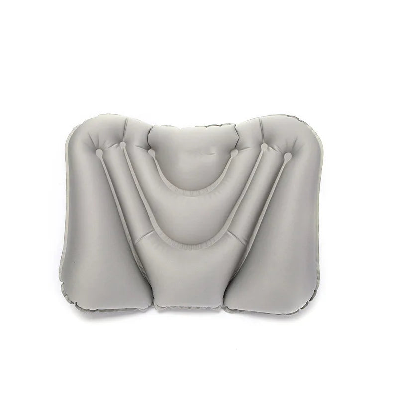 Inflatable Lumbar Support Pillow – Office, Car & Travel Cushion Inflatable Lumbar Pillow PLUSH grey See below for size descriptions