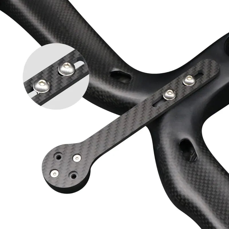 Carbon Fiber Road Bike GPS Computer Mount | Garmin Bryton GoPro Bike Computer Mount PLUSH