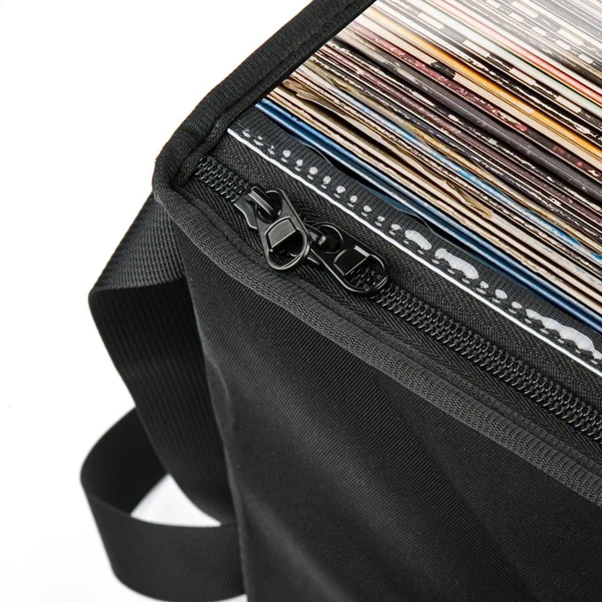 Clear Vinyl Record Carrying Bag – Holds 50 Albums with Lid Vinyl Record Storage Bag PLUSH