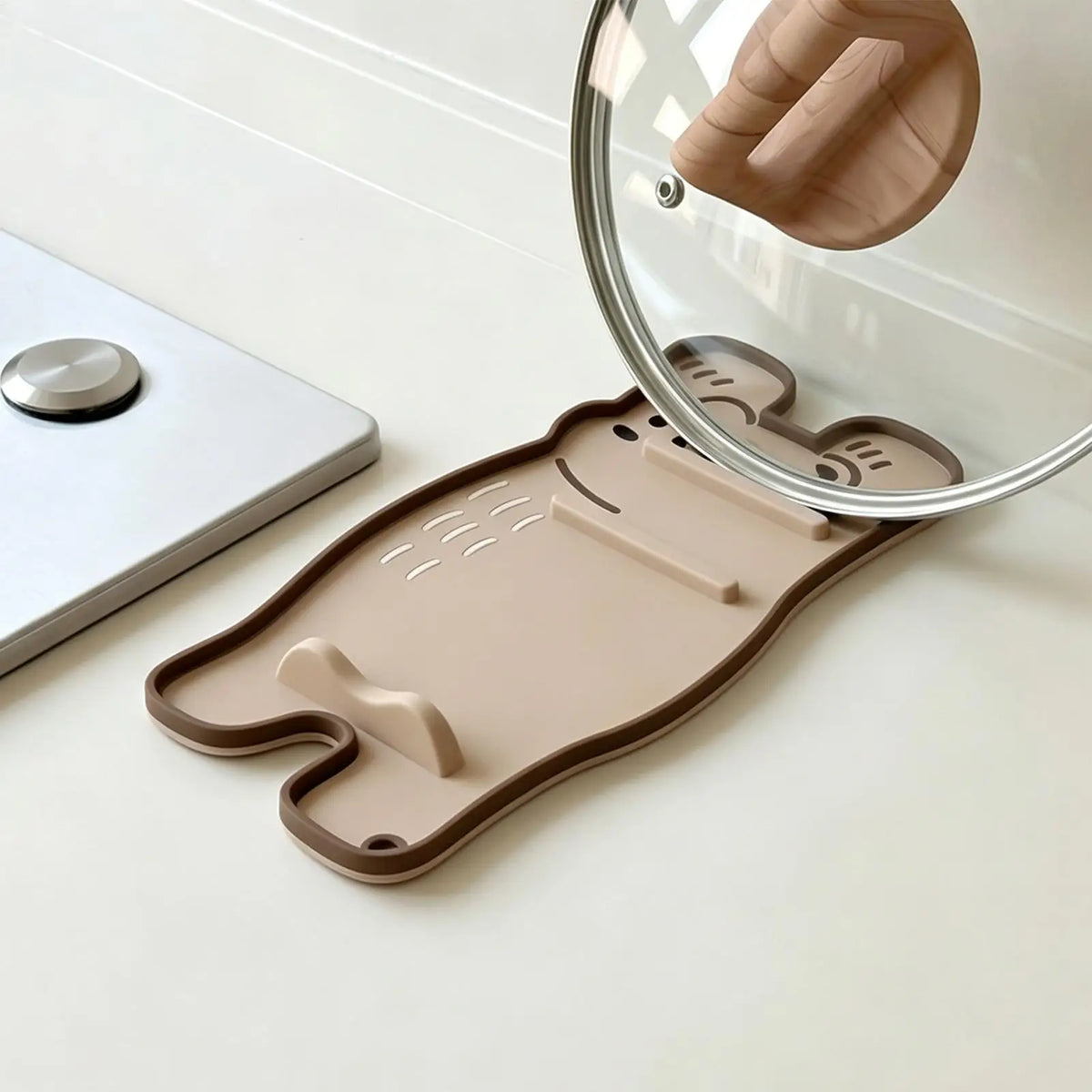 Cute Animal Silicone Pot Lid Holder & Kitchen Spoon Rest Kitchen Spoon Rest PLUSH