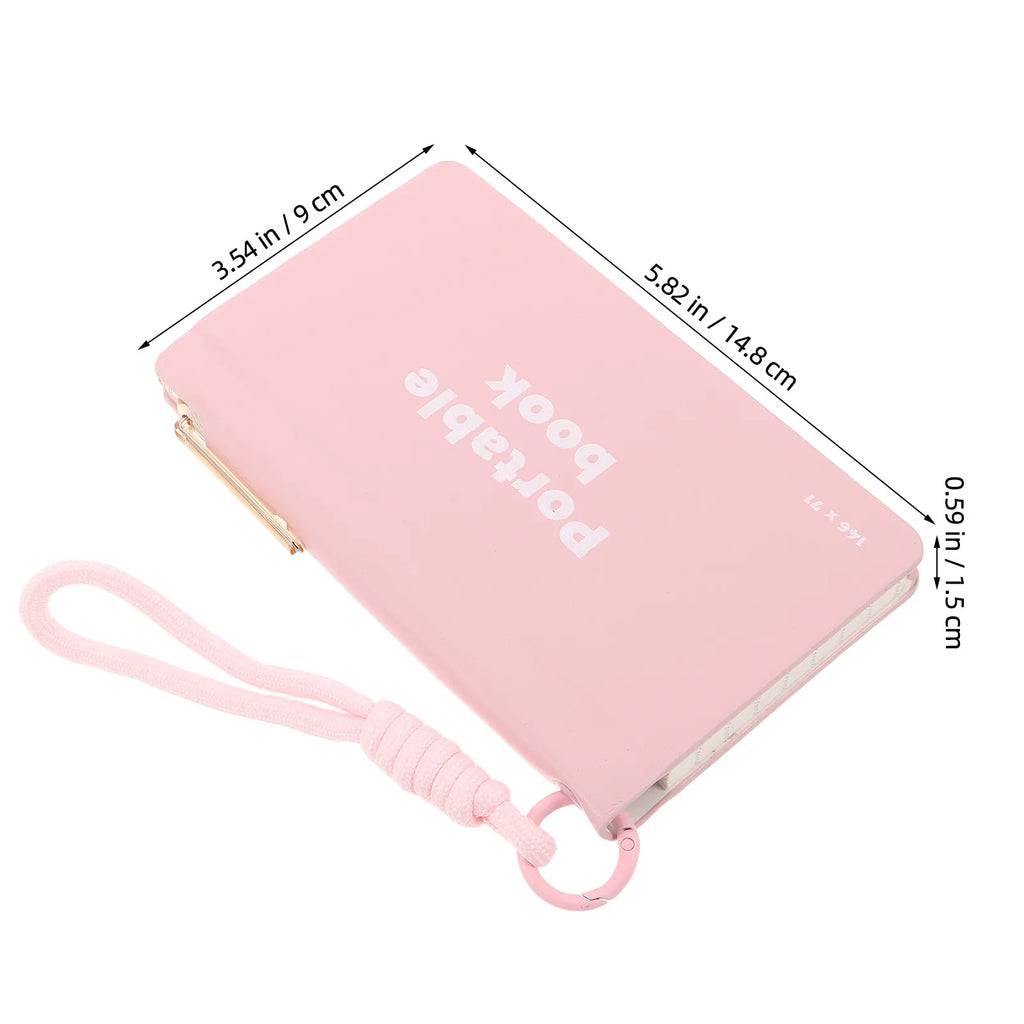 Mini PU Pocket Notebook with Pen Holder – Cute Memo Pad Pocket Memo Notebook PLUSH