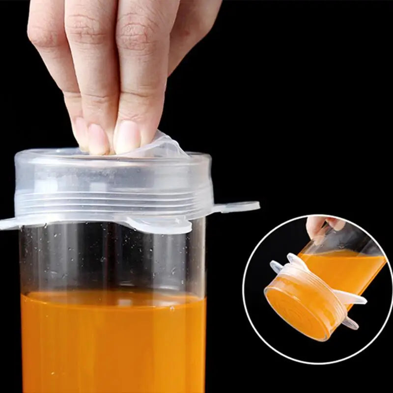 6-Pack Reusable Silicone Food Lids for Cans & Bowls Silicone Food Lids PLUSH