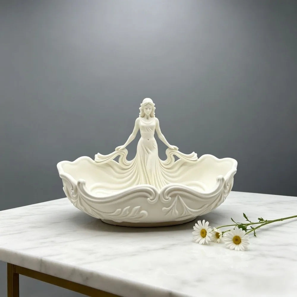 Statue-Shaped Jewelry Storage Tray | Elegant Desktop Organizer Jewelry Storage Tray PLUSH