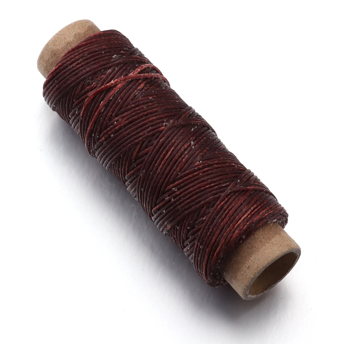 50 Yards Flat Waxed Thread 1mm | Leather & Bookbinding Cord Waxed Sewing Thread PLUSH Red Brown
