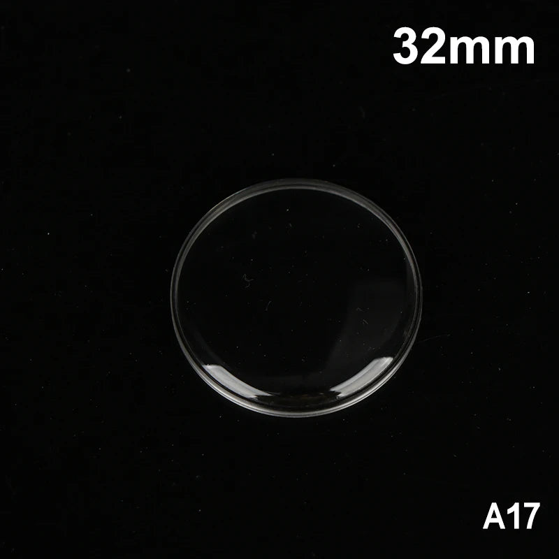 28mm–32.2mm Acrylic Watch Crystal Lens – Mirror Finish Cover Watch Crystal Lens PLUSH A17