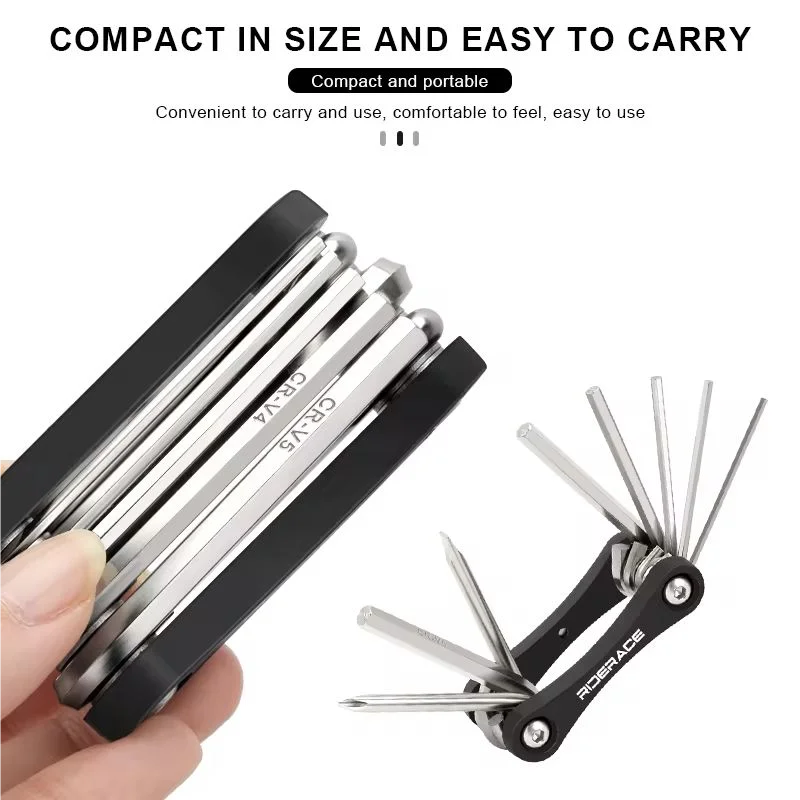 8-in-1 Bicycle Multi-Tool CRV Steel Hex Allen Wrench Set Bicycle Multi-Tool PLUSH