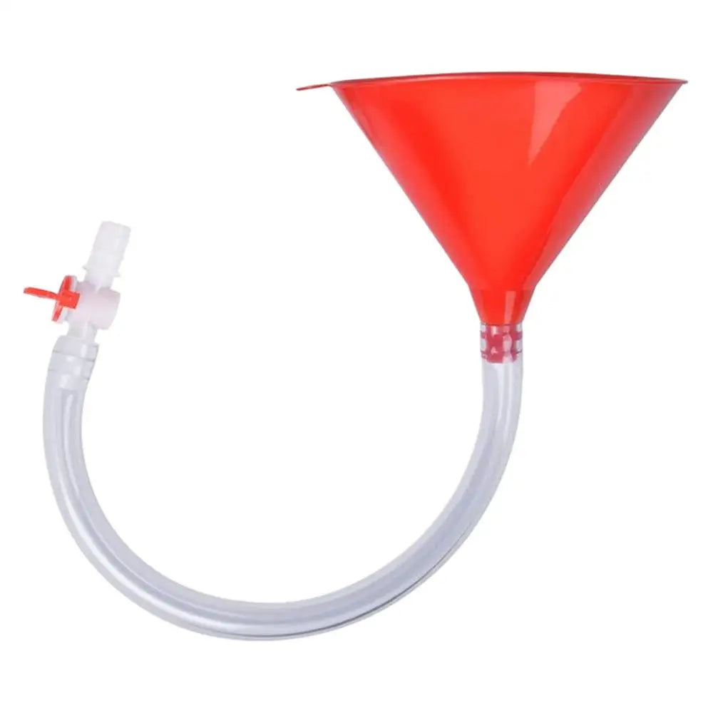 Beer Funnel with Hose & Valve – Reusable Party Drinking Funnel Beer Drinking Funnel PLUSH Single tube