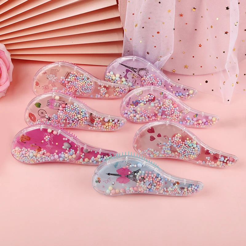 Unicorn Magic Anti-Static Detangling Hair Brush – Pink Detangling Hair Brush PLUSH
