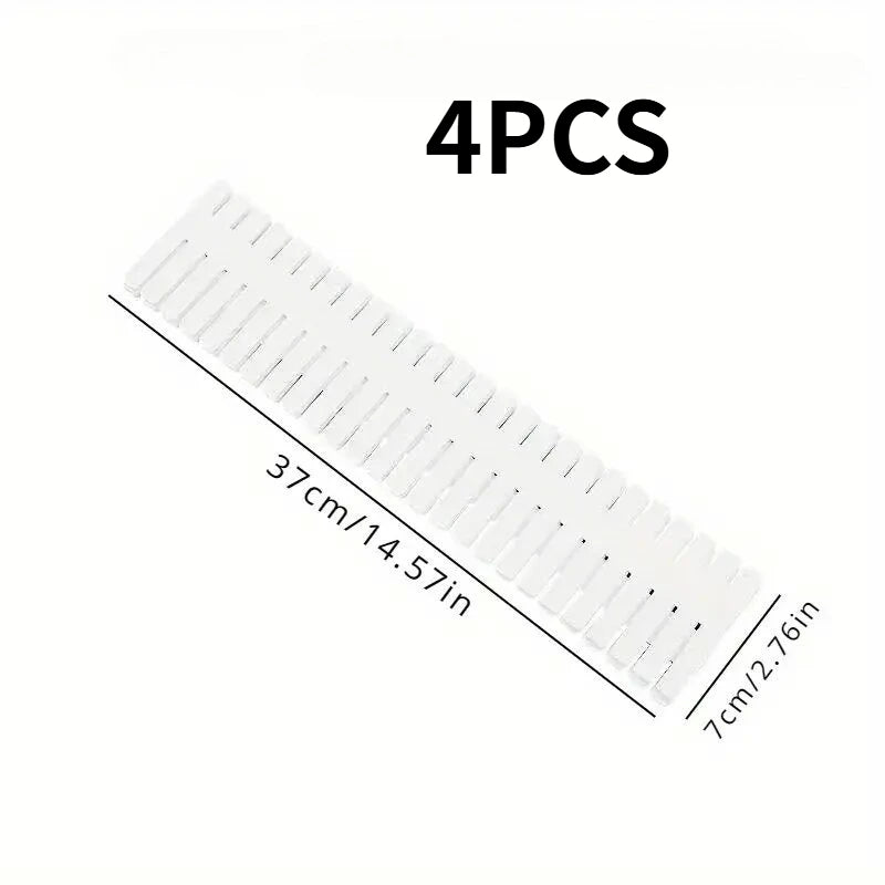 White Drawer Divider Partitions 4/8/12pcs – DIY Organizer Drawer Organizer PLUSH 4PCS