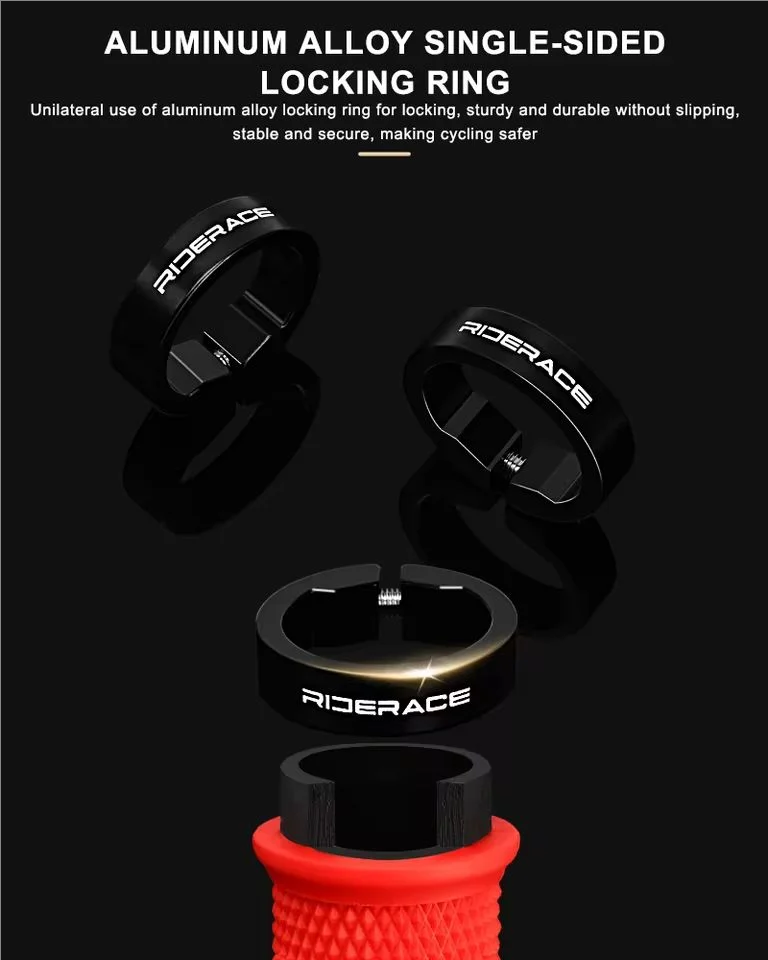 Ergonomic Lock-On MTB Bike Handlebar Grips – Non-Slip Rubber Bike Handlebar Grips PLUSH