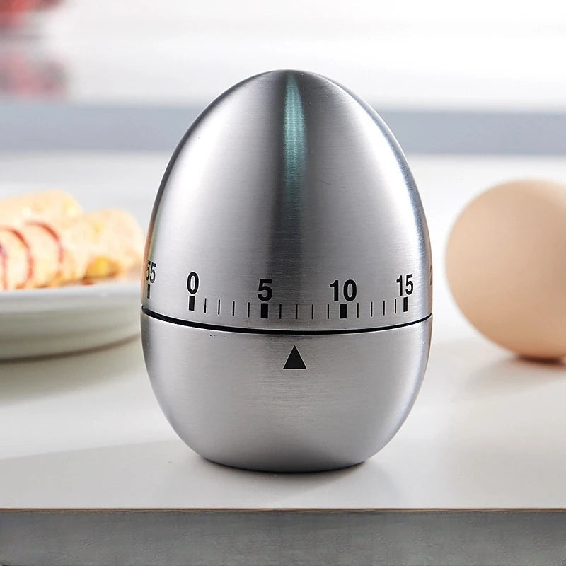 Mechanical Kitchen Timer – Egg & Cooking Countdown Dial Kitchen Timer PLUSH Kitchen Timers