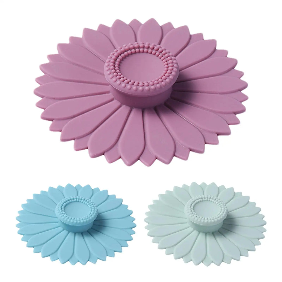 Silicone Cup Lid with Handle – Dustproof Leakproof Mug Cover Silicone Mug Lid PLUSH