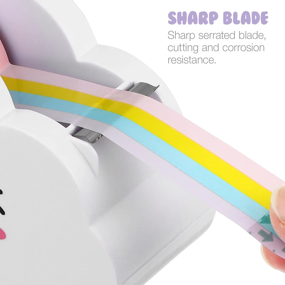 Cloud Tape Dispenser Set with Rainbow Roll – Cute Desk Stationery Tape Dispenser Set PLUSH