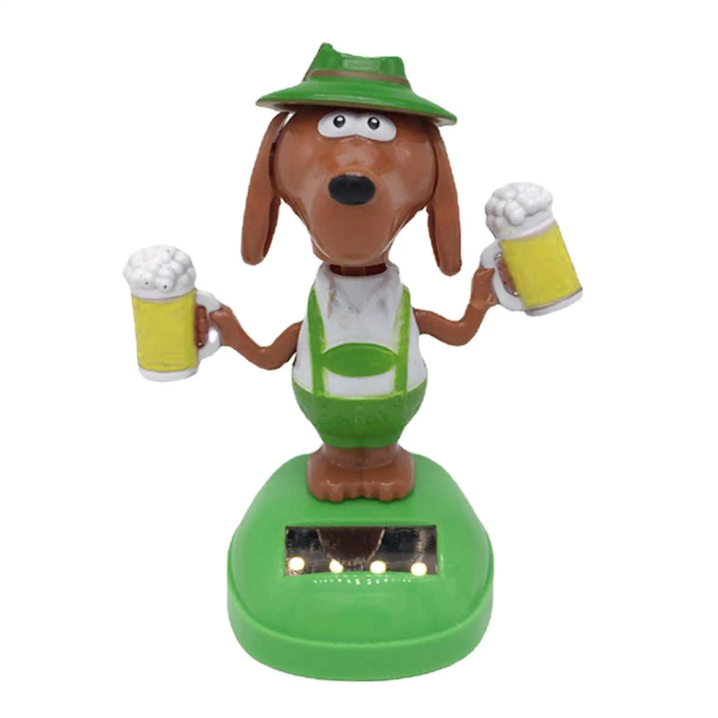Solar Dancing Dog Bobble Head – Car Dashboard Toy Solar Bobble Head Toy PLUSH