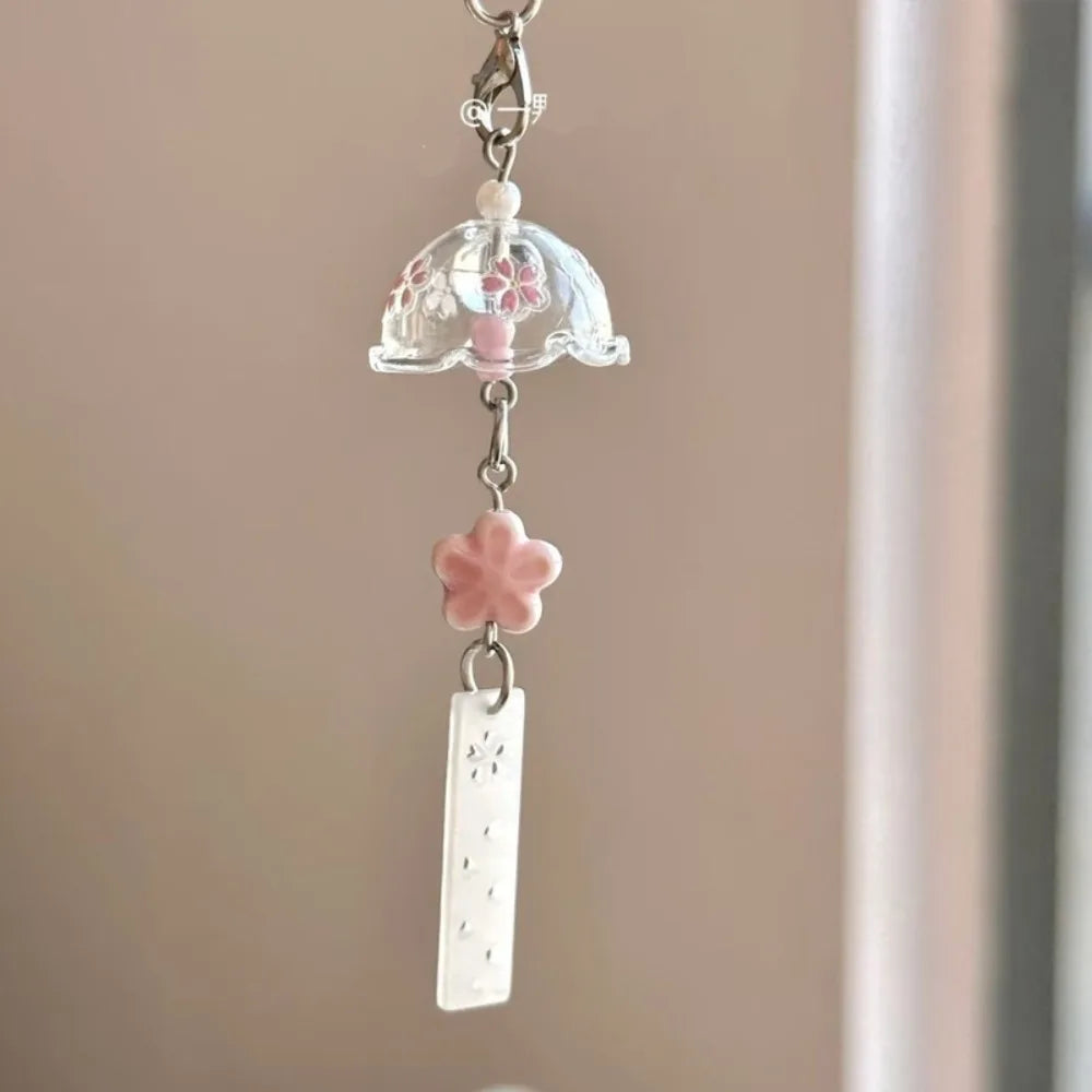 Star Wishing Bottle Wind Chime Keychain – Bag & Phone Charm Decorative Keychain Charm PLUSH Style 10