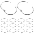 20pcs Metal Binder Rings – Small Key Rings for DIY & Loose Leaf Metal Binder Rings PLUSH As Shown