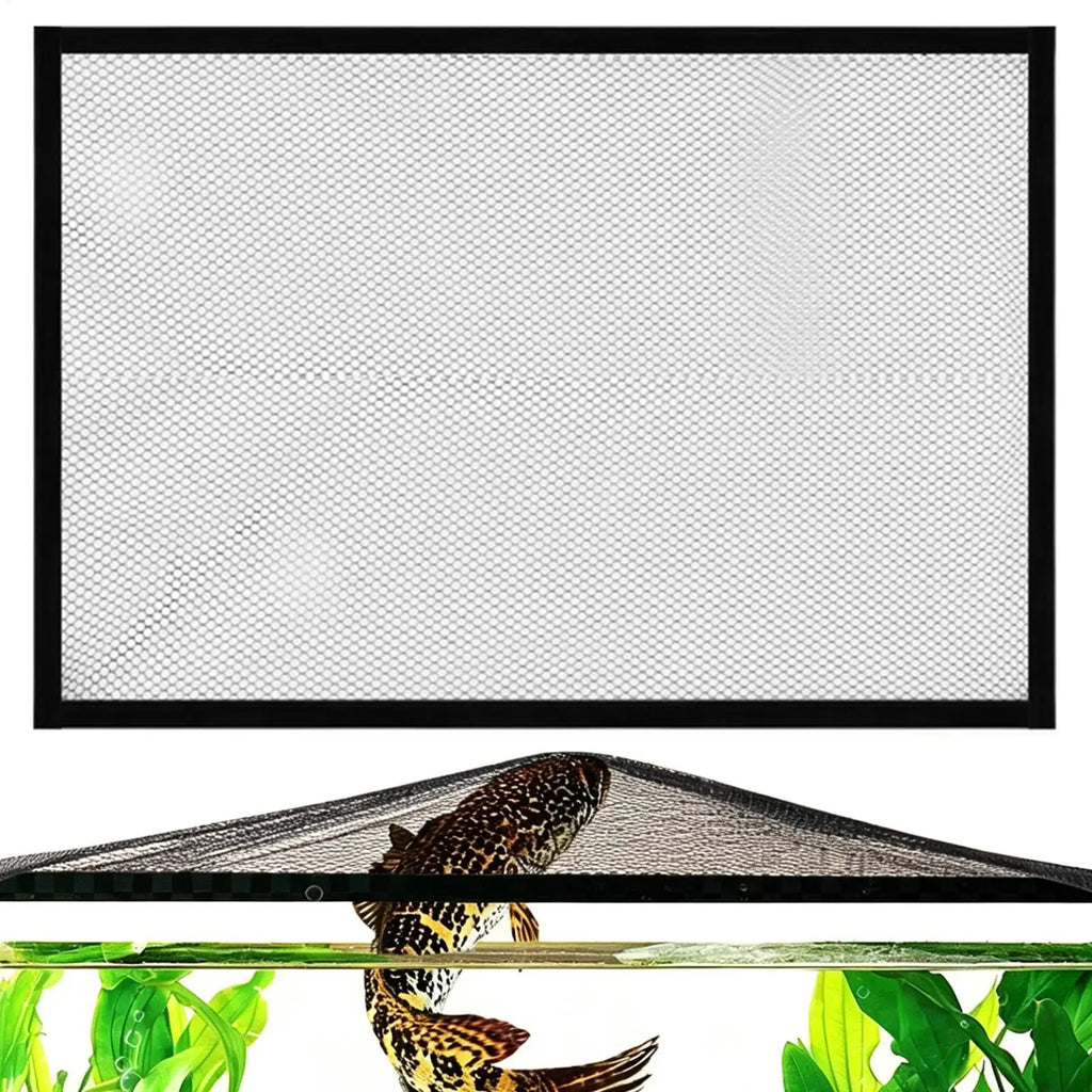 Magnetic Mesh Aquarium Lid – DIY Cut-to-Size Fish Tank Cover Aquarium Lid Cover PLUSH