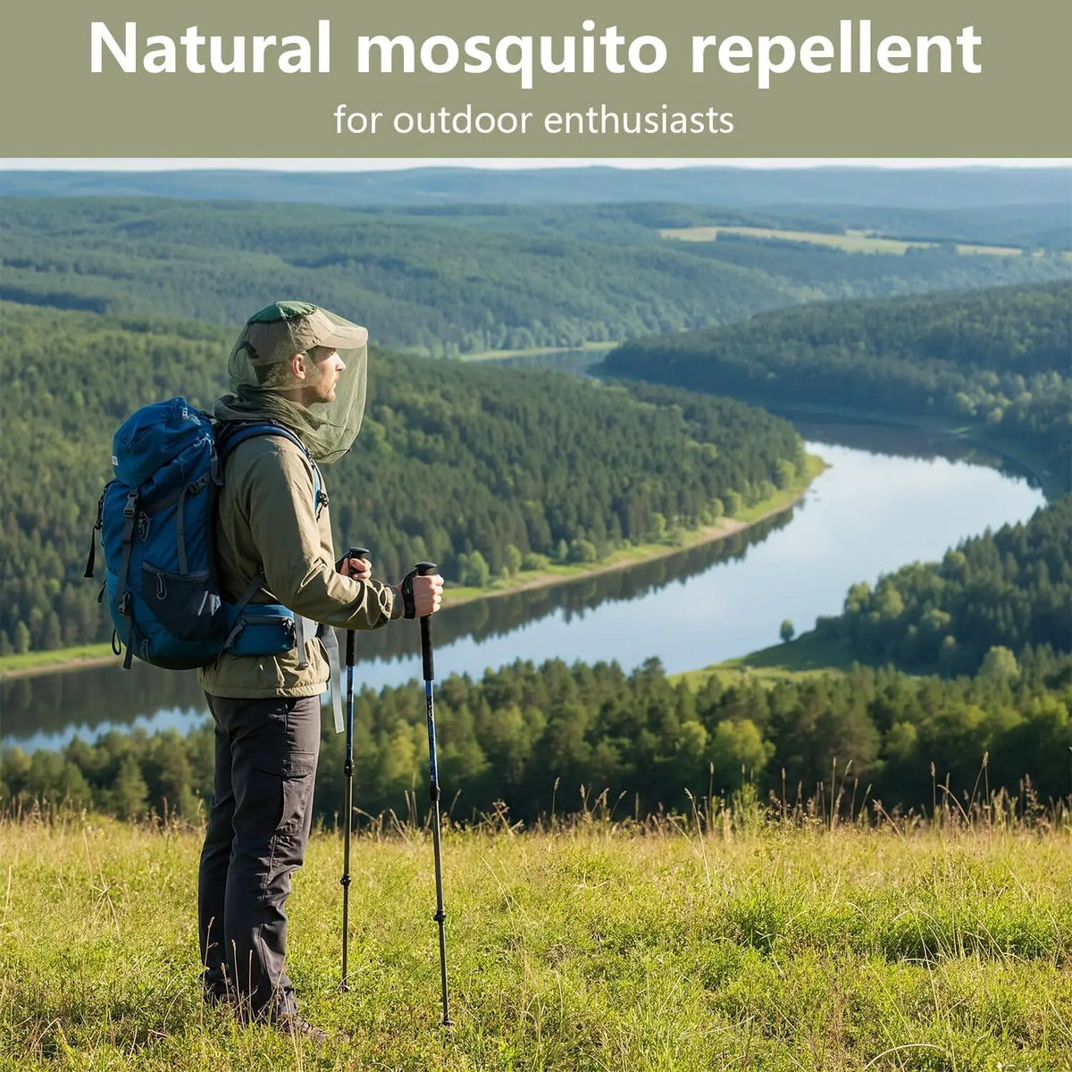 Outdoor Mosquito Net Hat – Sun Visor Cap for Men & Women Mosquito Net Hat PLUSH